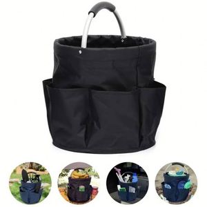 Portable Foldable Picnic Basket Outdoor Handheld Garden <b>Storage</b> Travel Packing Caddy for Camping Beach Lightweight <b>Collapsible</b> - Product Image 4