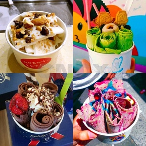 Carrito Móvil con Máquina para Hacer Helados en Rollo, al Mejor <span class=keywords><strong>Precio</strong></span>, para Vendedores de Comida Callejera Tailandesa - Product Image 5