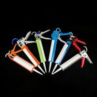 Pistola de calafateo manual metálica giratoria 360 grados, herramienta de sellado de silicona que ahorra esfuerzo, grado DIY con soporte para personalización OEM