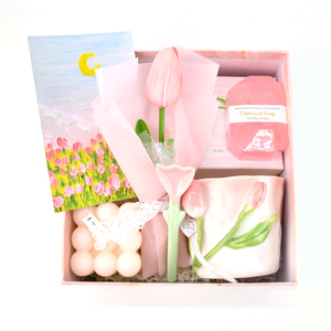 Set <span class=keywords><strong>Regalo</strong></span> all'Ingrosso <span class=keywords><strong>per</strong></span> San Valentino, Matrimoni, Compleanni, Candela Profumata Rosa, Tazza con Fiore, Regali di Natale <span class=keywords><strong>per</strong></span> Ragazze e Donne - Product Image 6