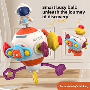 Jouet sensoriel éducatif en plastique 8-en-1 pour bébés (0-3 ans) – Balle d'agitation et d'attraction à suspendre au lit pour l'entraînement de la préhension - Product Image 3