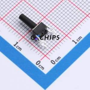 TS09-CBW1FH10.0 Tactile Switch Through hole-4P,4.5x4.5mm Switch Single Pole Single Throw Round Button 2.5N Through Hole - Product Image 2