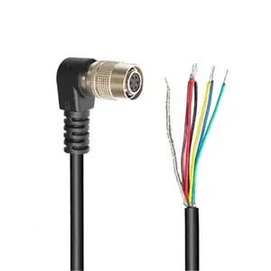 Industrial camera trigger assembly line Basler haikang 6pin I/O cable bend power line filter cord dc power cable