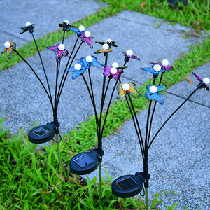 ไฟสวนพลังงานแสงอาทิตย์แบบแขวน ไฟปักดินพลังงานแสงอาทิตย์ โคมไฟแขวนพลังงานแสงอาทิตย์ เสาไฟสวนโลหะ โคมไฟกลางแจ้งพลังงานแสงอาทิตย์ - Product Image 1