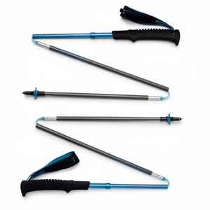 <span class=keywords><strong>Bastones</strong></span> de <span class=keywords><strong>Trekking</strong></span> Plegables de Fibra de Carbono, Ligeros, para Senderismo, Montañismo, Correr y Caminar, con Cordón de Ajuste - Product Image 1