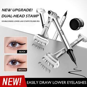 Yeni 3-in-1 alt kirpik damga sıvı Eyeliner kalem kahverengi su geçirmez uzun ömürlü uygun alt kirpik Eyeliner - Product Image 2