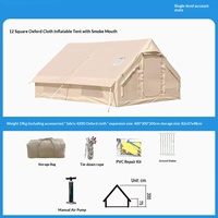 Tente de camping auto-gonflable, grande tente imperméable et portable pour plusieurs personnes, idéale pour les sorties en famille
