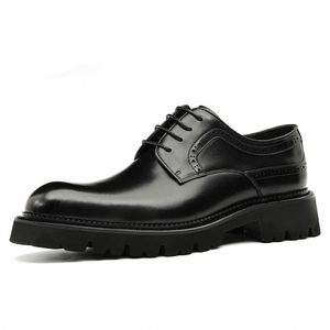 Zapatos Oxford de Vestir Casuales para Hombre, Hechos a Mano, de Alta Calidad, Personalizados, de Cuero Genuino, con Cordones, Ligeros, Transpirables, para Bodas y Fiestas - Product Image 6