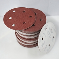 Disque abrasif en carbure de silicium PSA haute densité de 5 pouces, 1 mm, avec support en papier kraft pour polissage du marbre, OEM