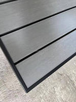 Meubles de restaurant durables, table en polybois commercial, ensemble de tables et chaises pour restaurant, table en bois plastique pour café et terrasse