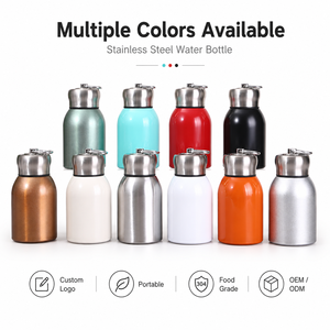 Mini Termo Portátil de Acero Inoxidable de 300 ml, Taza Aislada al Vacío con Asa y Anillo para Vehículo OEM - Product Image 1
