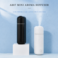 Pack de Démarrage Parfum Voiture - Diffuseur d'Arômes Ultrasonique à la Rose, Alimentation USB, Parfum Longue Durée & Design Moderne en Plastique