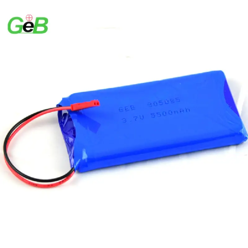 Bateria de lítio da china fabricação geb 905085 3.7v 5500mah com o pedido pcb li-ion polímero bateria 3.7v
