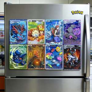 Neuerscheinung Leinen-Kühlschrankmagnet, Anime-Merchandise, Acryl-Fließsand-Fliese, Kühlschrankmagnet, Magnetischer Aufkleber - Product Image 6