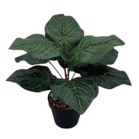 Tanaman Hias Philodendron Buatan dalam Pot, Dekorasi Dalam Ruangan, Model Berdiri untuk Meja dan Lantai, Grosir
