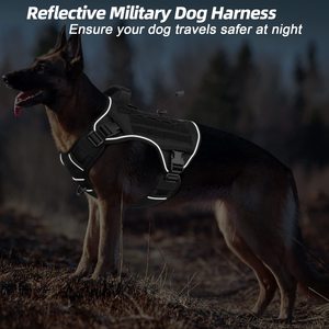 Harnais pour chien de grande taille, sans traction, en <span class=keywords><strong>nylon</strong></span> 1050D, système Molle réglable, harnais tactique pour chien, personnalisé - Product Image 6