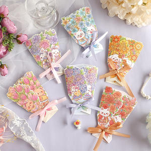 Трикообразные 3D цветы, специальный логотип, поддерживающие поздравительные открытки для малого бизнеса, благодарственные открытки - Product Image 3