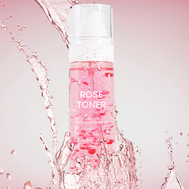 Private Label Natural Organic Rosewater Agua De Rosas Facial Mist Moisturizing Hydrating Skin Care Spray Face Toner Rose Water