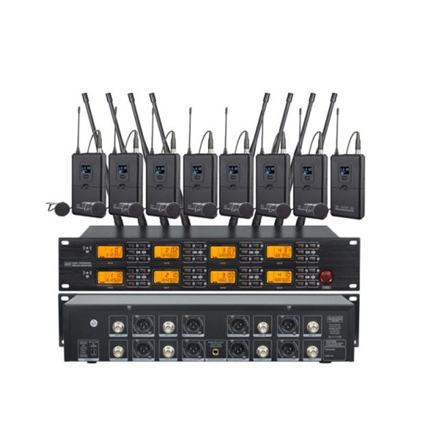 1to8 Wireless Lavalier Microphone System Suitable for Classroom Teaching, Corporate Training and Conferences.