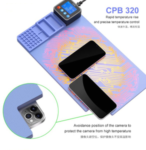 Cpb sửa chữa tấm sưởi điện thoại di động màn hình LCD tách công cụ loại bỏ mở <span class=keywords><strong>iPad</strong></span> mat cao su tân trang tháo rời Bộ dụng cụ - Product Image 5