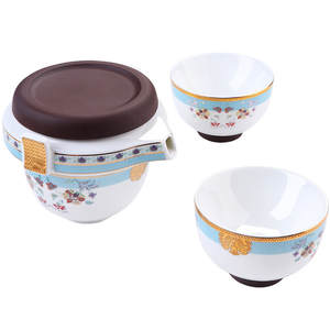 ชุดน้ำ<span class=keywords><strong>ชา</strong></span>พกพาสำหรับเดินทาง ลายดอกไม้ แบรนด์ Garden Dream ทำจากเซรามิกสไตล์จีนใหม่ วัสดุ Bone China เหมาะสำหรับใช้ในบ้าน/สำนักงาน - Product Image 5