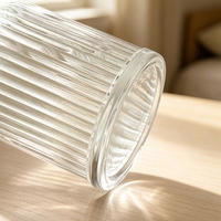 Bouteille en verre colonne romaine, flacon vide pour aromathérapie, pot à encens pour chambre à coucher, diffuseur de parfum, 200ml 100ml 500ml