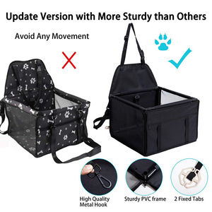 Washable Portable Dog Booster Car Seat Travel <b>Carrier</b> Dog Car Seat Cover for Small <b>Pets</b> Dog Car Seat - Product Image 4