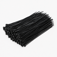 Attaches-câbles en nylon noir 7,6x200mm, attaches-câbles autobloquantes, sangles de fixation robustes pour câblage électrique, usage domestique et industriel, 100 pièces