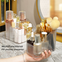 Récipient de stockage de cosmétiques Offre Spéciale Boîte de support de maquillage transparent Organisation de maquillage en plastique