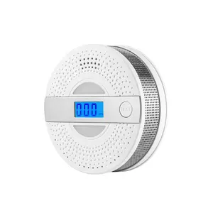 LDA New Launch Stand Alone Combined Carbon Monoxide Detector and Smoke Detector With LCD Battery Power