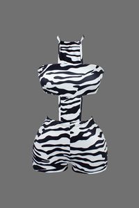 วิวิบลูค์ Z323RP ชุดรอมเปอร์ผู้หญิงลายพิมพ์เรโทรลายม้าลายทรงเข้ารูปเซ็กซี่ยืดหยุ่นเปิดหลังชุดรอมเปอร์แบบชิ้นเดียวสำหรับสุภาพสตรี - Product Image 3