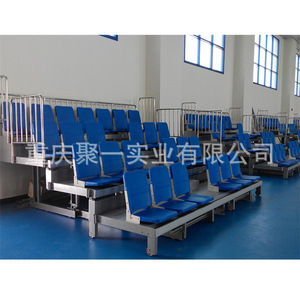 Sièges de tribune rétractables rouges pliables pour stades sportifs et gymnases scolaires - Product Image 5