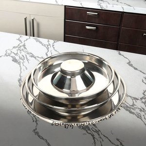 Customizable Interactive Stainless Steel Pet Feeder <strong>Personalized</strong> <strong>Dog</strong> <strong>Bowl</strong> Solid Pattern Healthy Diet Eco-Friendly Waterproof - Product Image 2