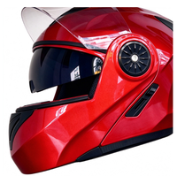 Casque de moto modulaire rabattable intégral avec double visière, prix compétitif, casques de moto pour hommes et femmes, fourniture directe d'usine