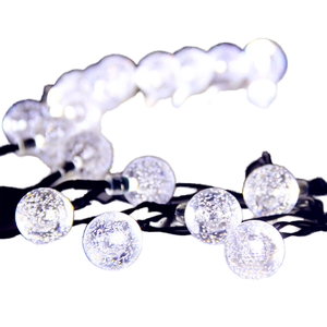 Giáng sinh 23ft ngoài trời Globe chuỗi Lights với 50LED 8 chế độ quả bóng Pha lê không thấm nước năng lượng mặt trời Powered Starry trang trí sân vườn - Product Image 4