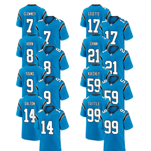 Maillots de football américain personnalisés Carolina 2025 pour hommes et femmes, brodés, uniformes pour jeunes, vêtements de sport avec logos - Product Image 1