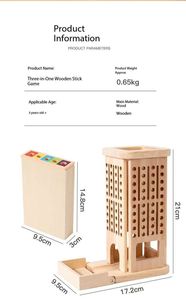 Jeu <span class=keywords><strong>en</strong></span> bois 3-<span class=keywords><strong>en</strong></span>-1 à tirer sur la corde, éveil éducatif, reconnaissance des couleurs, développement <span class=keywords><strong>de</strong></span> l'intelligence, écoresponsable, coins arrondis - Product Image 2