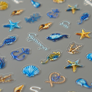 3D Embossed Decorative Ocean Theme Summer <strong>Nails</strong> Adhesive Sliders Art <strong>Nail</strong> Enhancement Logo Seashell Starfish <strong>Nail</strong> Gel <strong>Stickers</strong> - Product Image 5