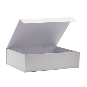 Wholesale Bulk White Flip Top Folding Cardboard Gift <b>Packing</b> Ribbon <b>Box</b> with Magnetic Lid - Product Image 5
