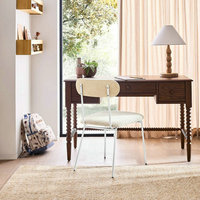 Bureau d'étude ergonomique en bois massif rose pour enfants et filles, table d'apprentissage pour la maison, ensemble de table d'écriture pour chambre d'enfant