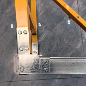 Tabouret pliable en acier pour chevaux, <span class=keywords><strong>échafaudage</strong></span> à échelle réglable pour plate-forme de travail pour hôtels, design moderne - Product Image 3