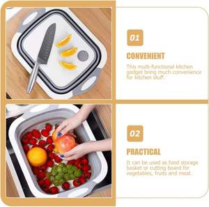 Cesta de Picnic Plegable Multifuncional para Frutas y Verduras, Contenedor Grande para Cortar y Filtrar Alimentos, Venta al por Mayor - Product Image 6