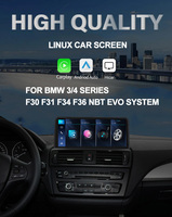 Écran Linux ultra-large de 12,8 pouces pour BMW Série 3 F30 F31 F34 F35 F36 F82 Système NBT EVO 8 cœurs T113 2400*900p CarPlay sans fil GPS