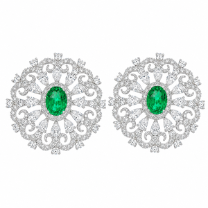 Boucles d'oreilles de fiançailles en argent 925 avec pierres précieuses cultivées et zircon de UM Jewelry, idéales pour un usage quotidien ou comme cadeaux d'anniversaire de mariage - Product Image 1