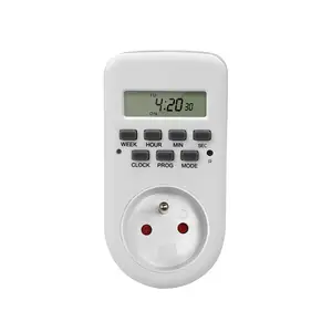 Temporizador de luz de apagado automático de 24 horas de 220V, temporizador digital eléctrico, interruptor temporizador