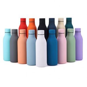 Luxury Promotion Custom Logo Printed Color Corporate Activity Business Gift Vacuum Insulated Water <b>Bottle</b> With Lid - Product Image 1