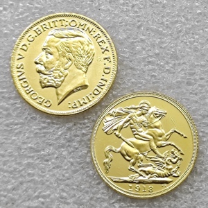 Moneta commemorativa in stile antico del Regno Unito 1913-1919, 1 Sovereign - George V (Münze di Ottawa), Regali, Decorazione per la casa - Product Image 6