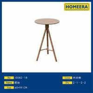 Comptoir de bar Homeera 60*99 cm, couleur grain de bois, design minimaliste moderne, mobilier commercial à poser au sol - Product Image 1