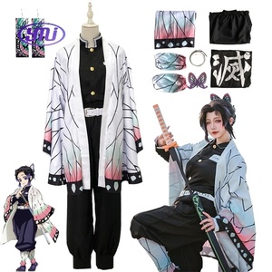 Disfraz <span class=keywords><strong>de</strong></span> Kochou <span class=keywords><strong>Shinobu</strong></span> Anime Kimetsu No Yaiba con Peluca y Pendientes Uniforme Kimono Set <span class=keywords><strong>de</strong></span> <span class=keywords><strong>Ropa</strong></span> Trajes <span class=keywords><strong>de</strong></span> Cosplay Demon Slayer - Product Image 1