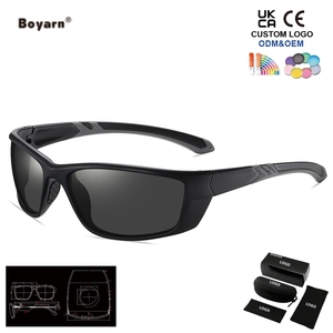 <span class=keywords><strong>Gafas</strong></span> de Sol Boyarn para <span class=keywords><strong>Ciclismo</strong></span>, Motociclismo y Actividades al Aire Libre, con Lentes TAC de Visión Nocturna, Marco de PC, Protección UV400 Marrón/Azul - Product Image 5